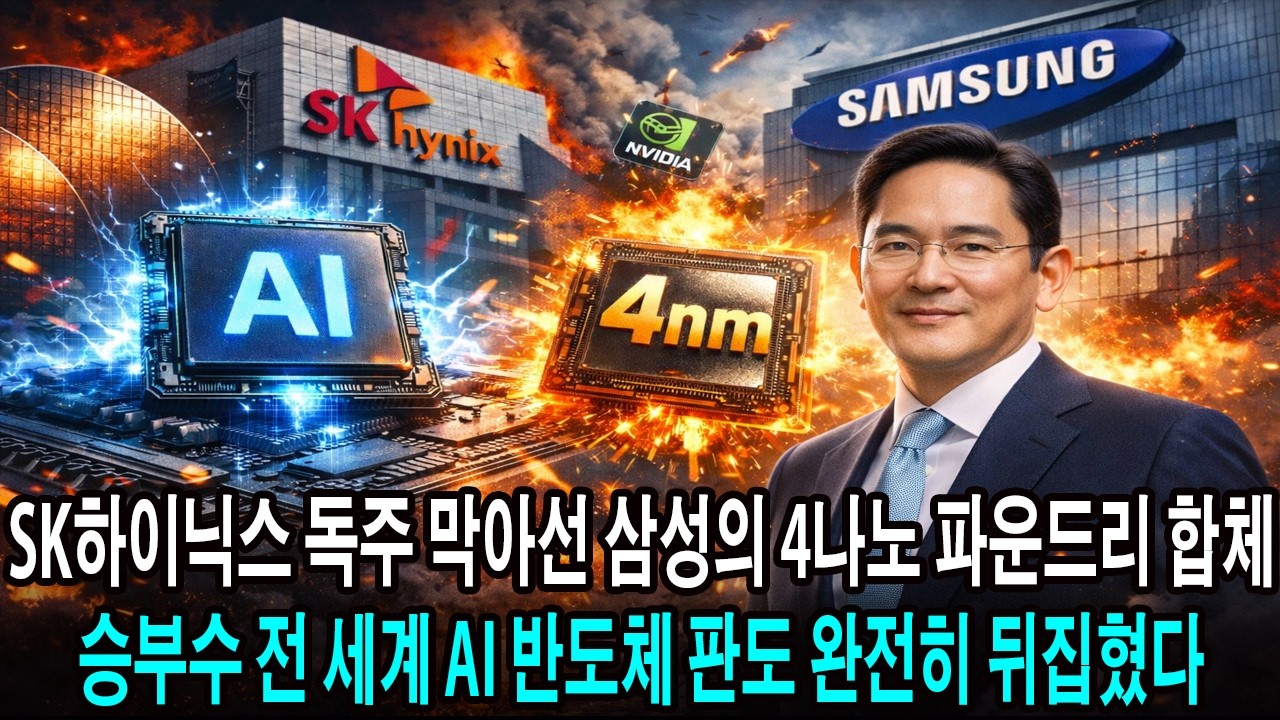 SK하이닉스 독주 막아선 삼성의 4나노 파운드리 합체 승부수 전 세계 AI 반도체 판도 완전히 뒤집혔다