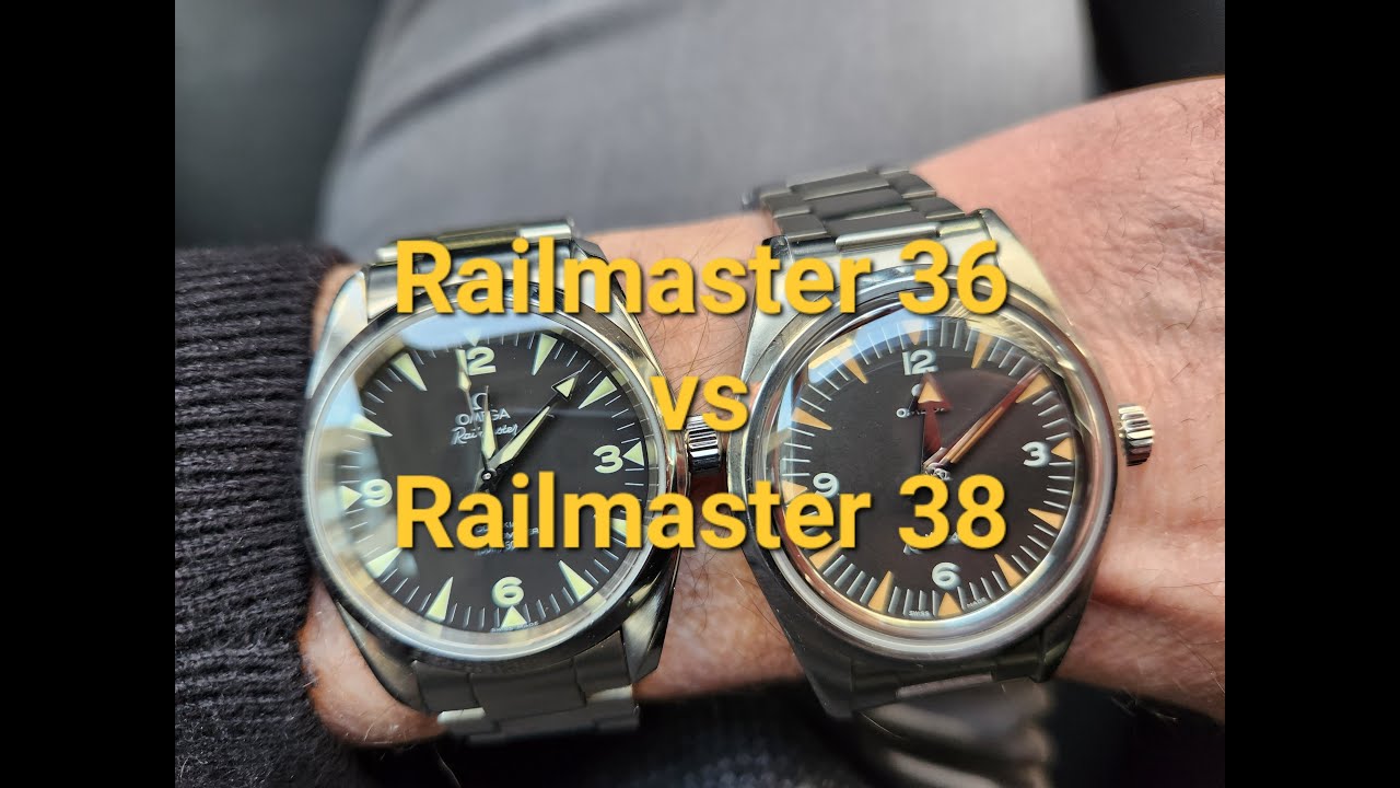 Omega Railmaster: 36mm vs 38mm
