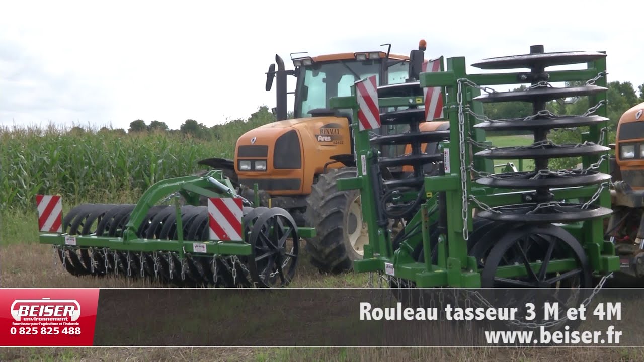 Démonstration Rouleau Tasseur🚜 | BEISER ENVIRONNEMENT
