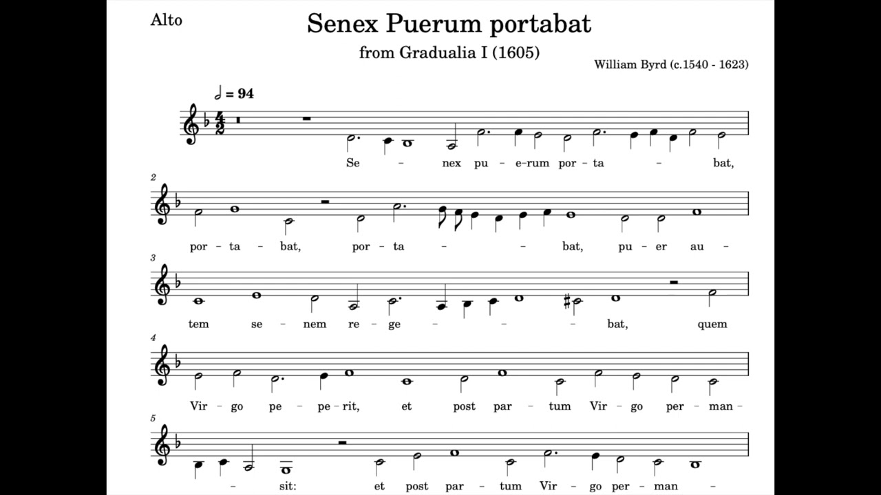 Senex puerum portabat alto PARTBOOK