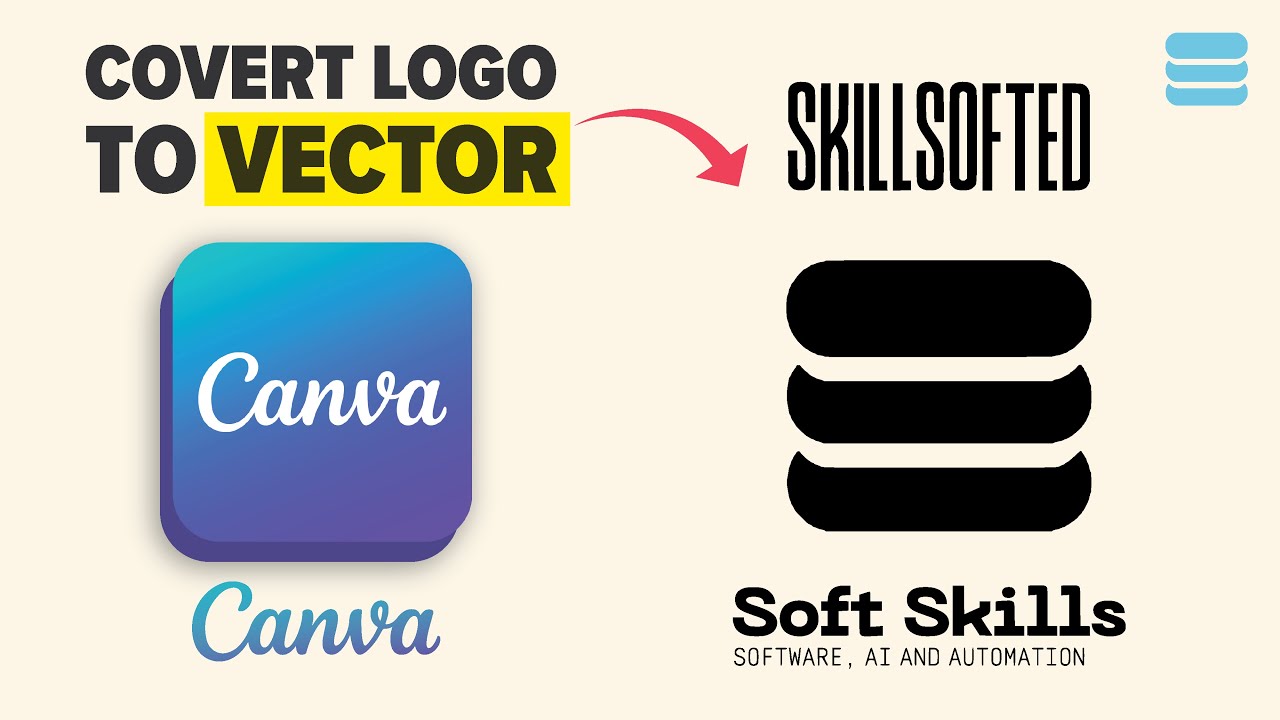 How to convert Canva logo into a Vector (Convert Raster Logo into a Vector)