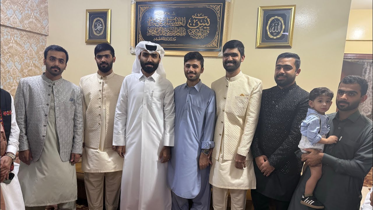 Baraat ceremony in Qatar || Shadi mubarak ho || Balochi wedding in doha 