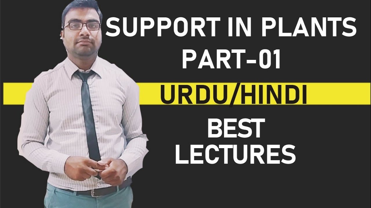 SUPPORT IN PLANTS (PART-01) BIOLOGY NMDCAT NEET URDU HINDI LECTURE