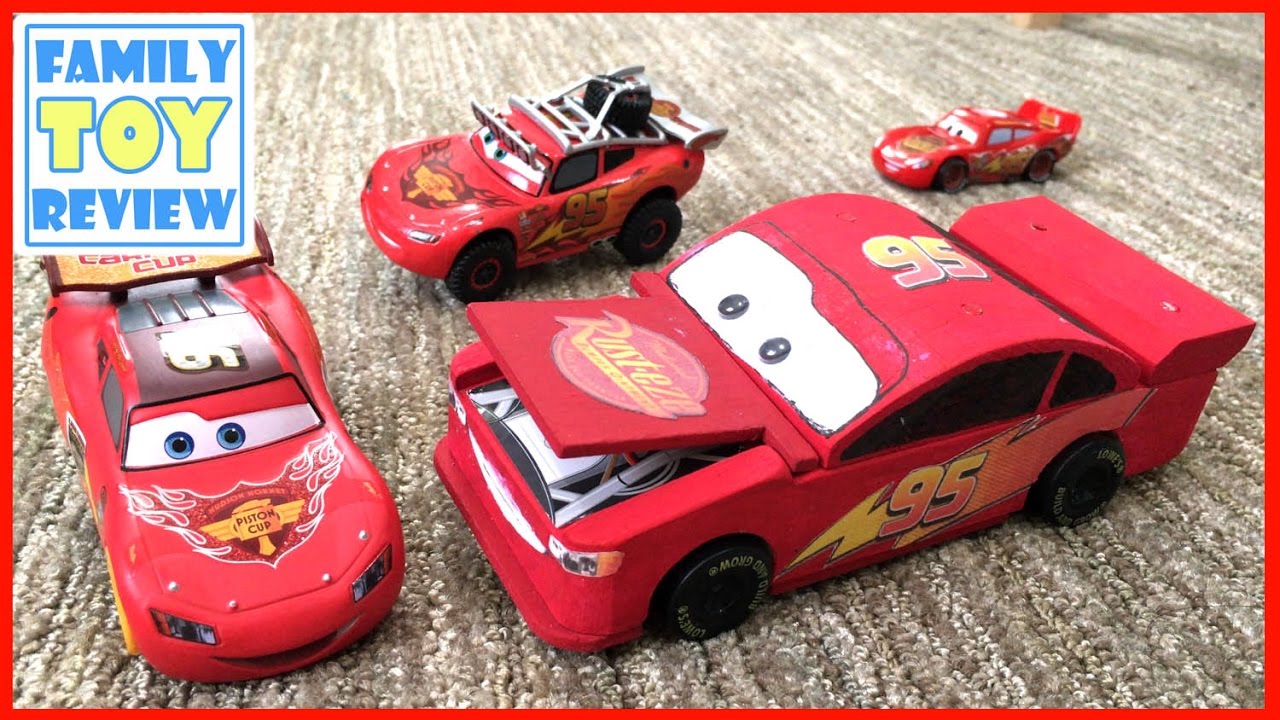 Disney Cars 3 Toys - HOW TO Make LIGHTNING MCQUEEN - 디즈니 카 Build & Grow Pull Back Toy Cars for Kids
