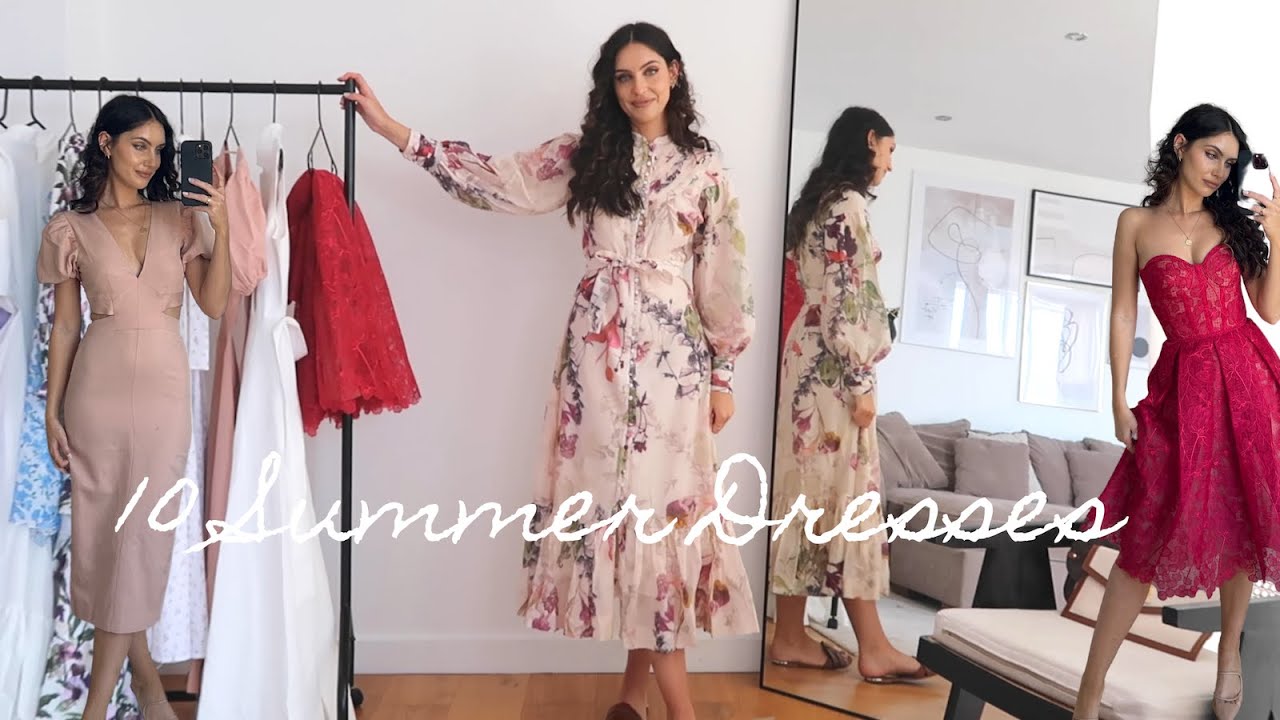 10 SUMMER DRESSES LOOKBOOK - Wedding Guest Dress Haul + Graduation + Holiday