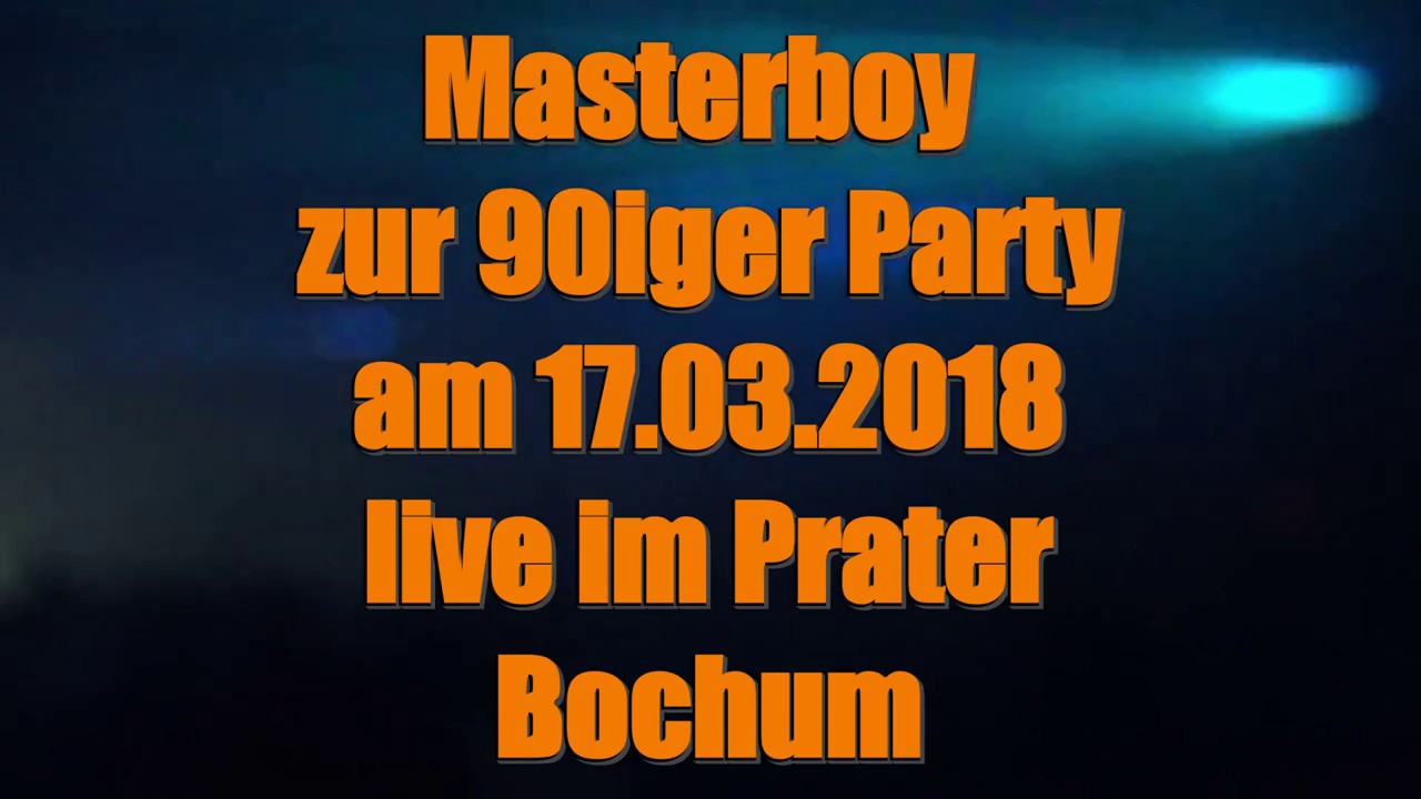 Masterboy im Prater Bochum am 17 03 2018