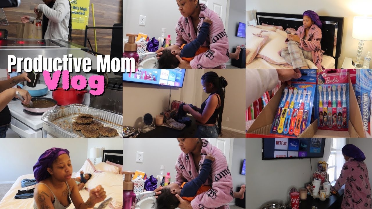 A Productive Day in the Life of a 20 year old mommy of 3 ᰔᩚ ft. Mom Cozy