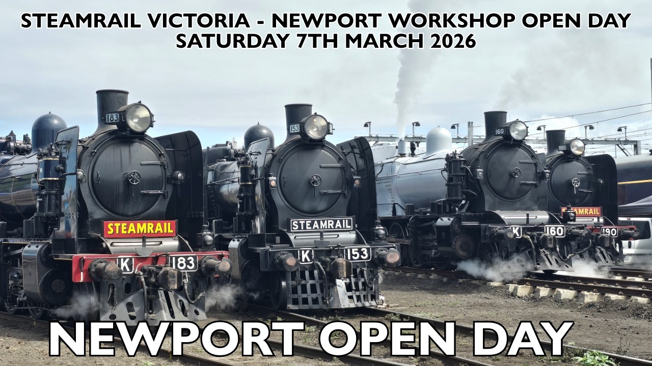 SteamRail Victoria | Newport Workshop Open Day | Saturday 7th March 2026