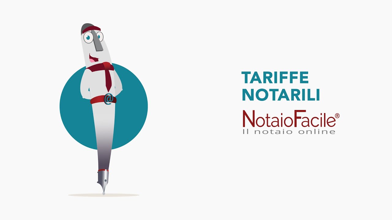 Tariffe notarili: Definizione e Onorario Notaio Online