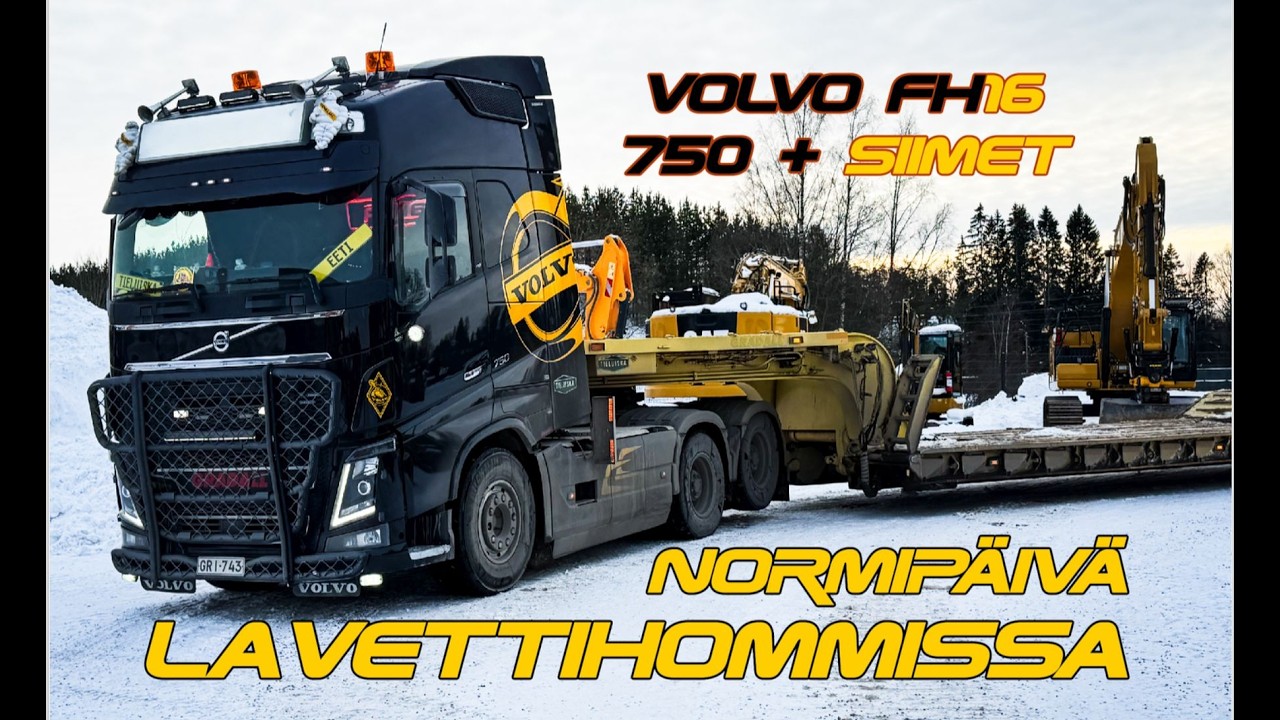 Normipäivä lavettihommissa [Volvo FH16+Siimet]