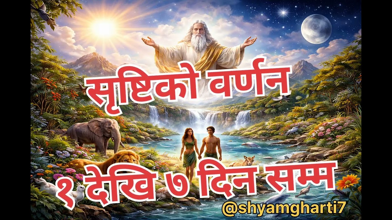 सृष्टिको वर्णन | १ दिन देखि ७ दिन सम्म परमेश्वरले केके बनाउनुभयो आउनुहोस् हामि नाच्दै गाउँदै सिकौ | 