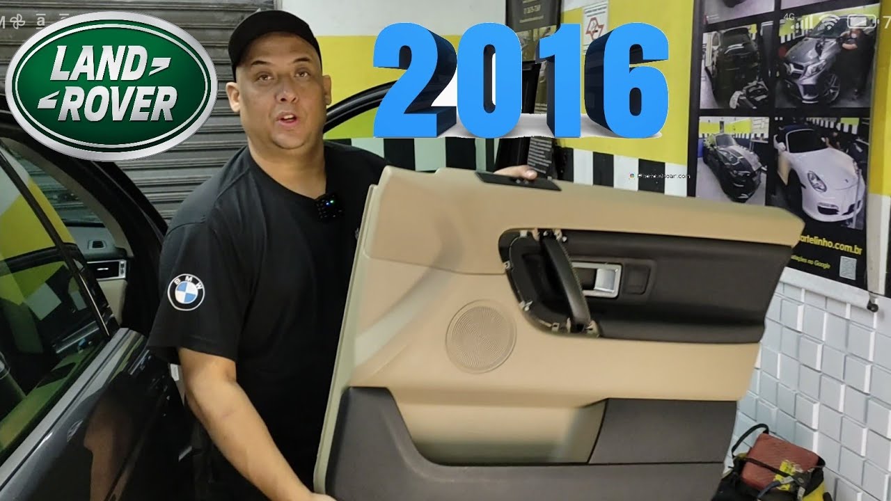 DESMONTANDO E TIRANDO FORRO DE PORTA LAND ROVER DISCOVERY 2016