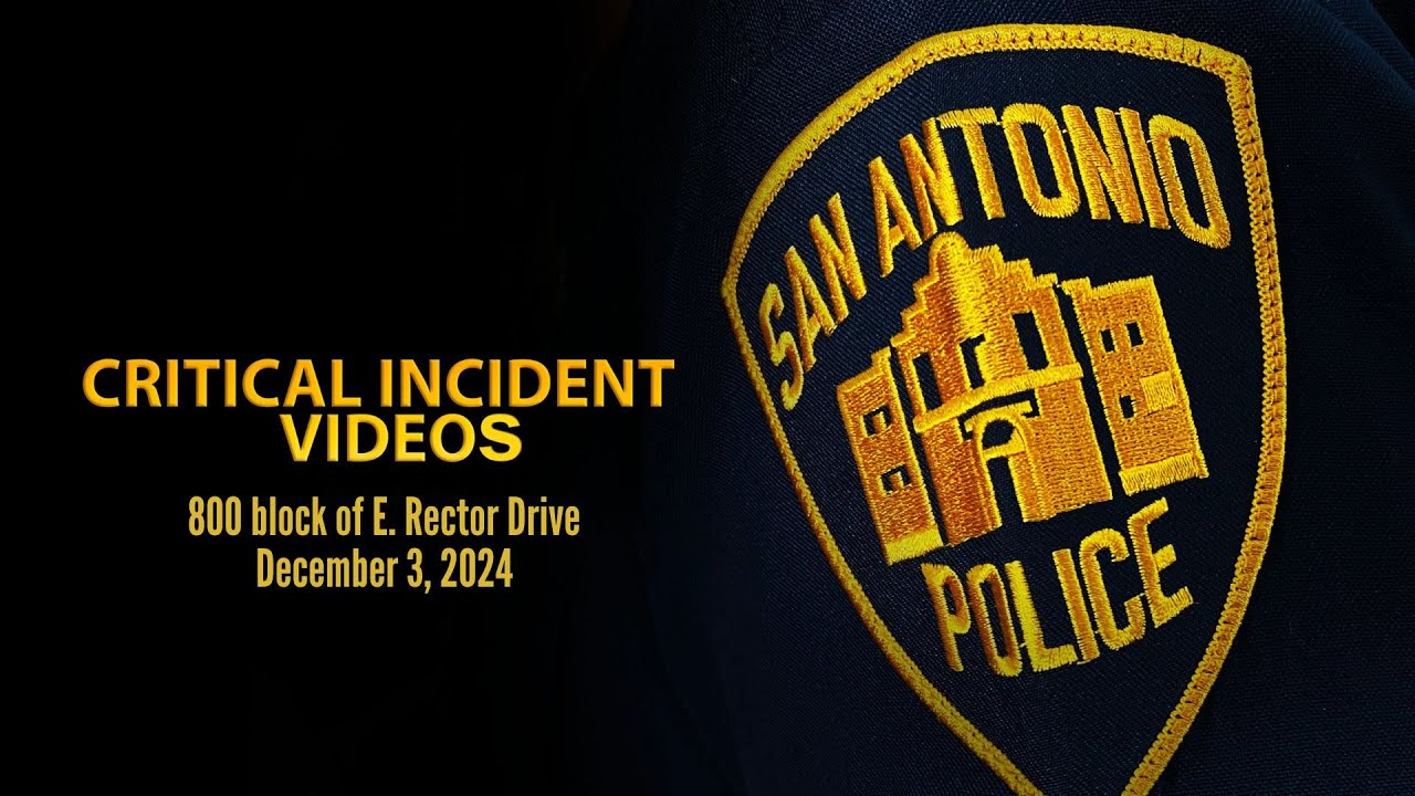 San Antonio Police Critical Incident Video Release: 800 block of E.  Rector Drive