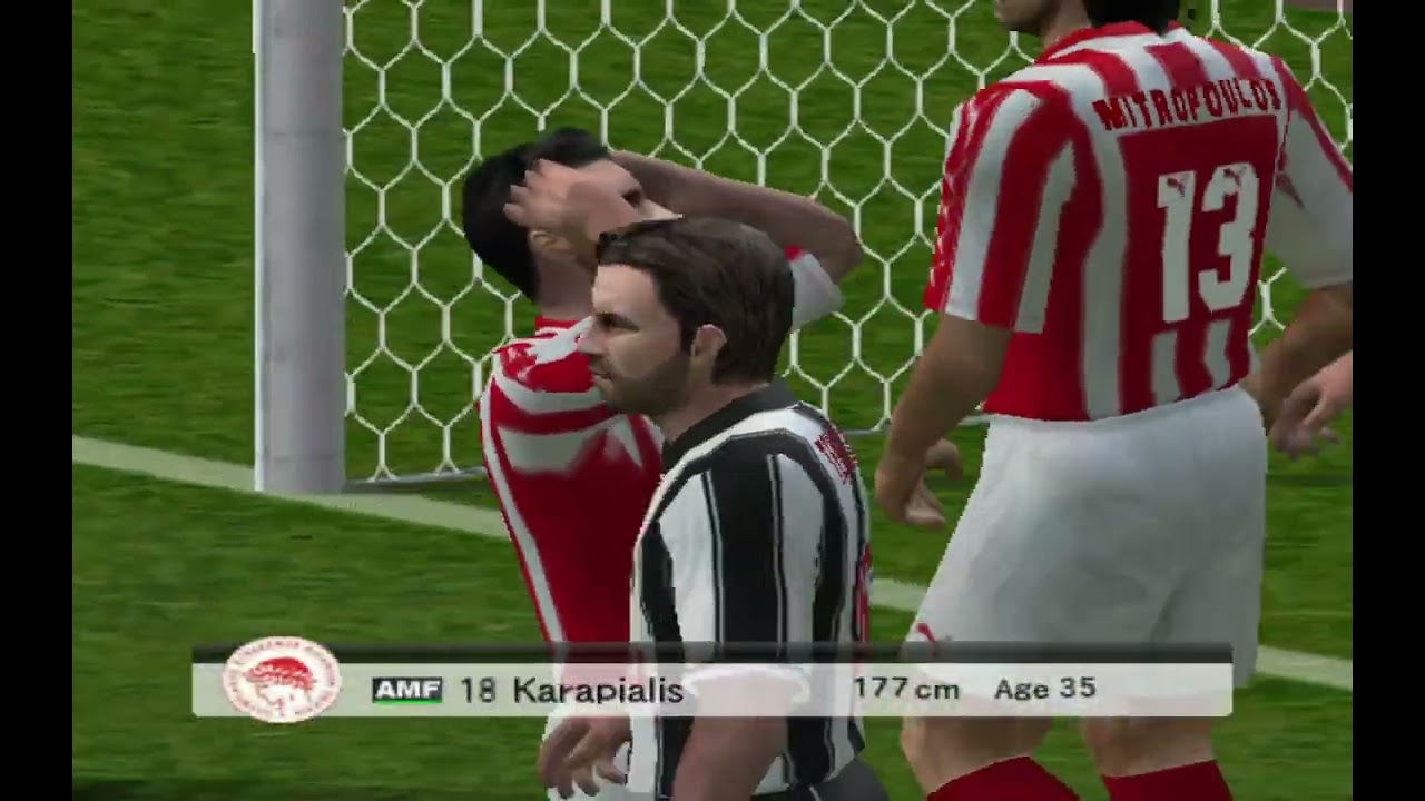 PES 6 Absolute Greek patch 90s Olympiakos Piraeus vs Kalamata