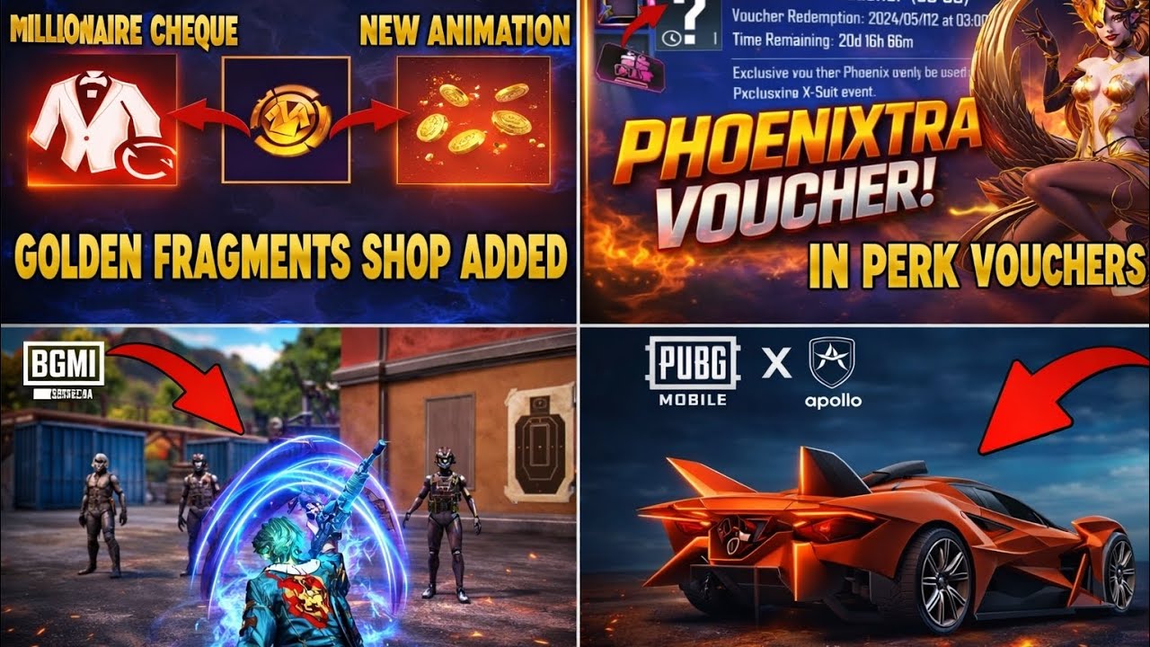 BGMI New M416 Glacier Animation? 🔥 Apollo Speed Drift & Phoenixtra Voucher Leaks!