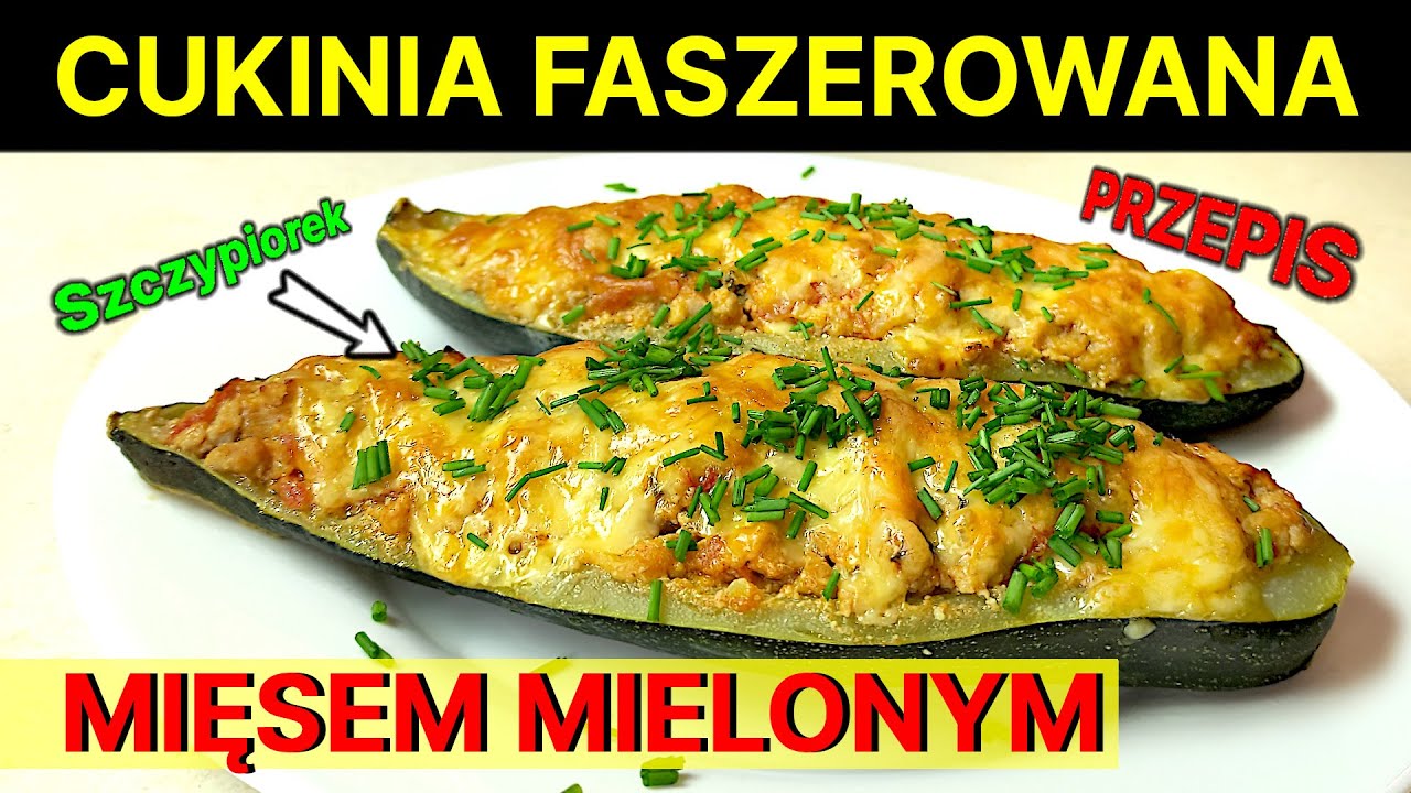 194 - CUKINIA faszerowana mięsem mielonym - Przepis na zapiekankę z cukinii na obiad!