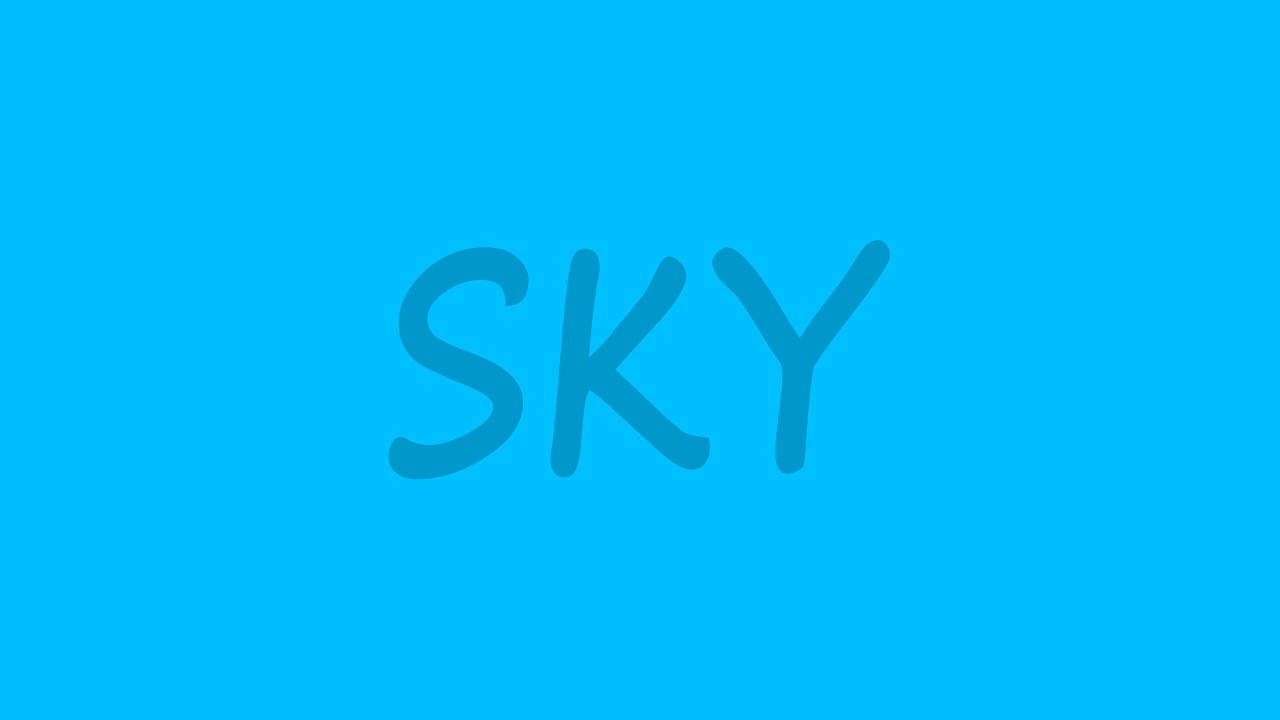 Deep Sky Blue Background (1h/4K)🔇