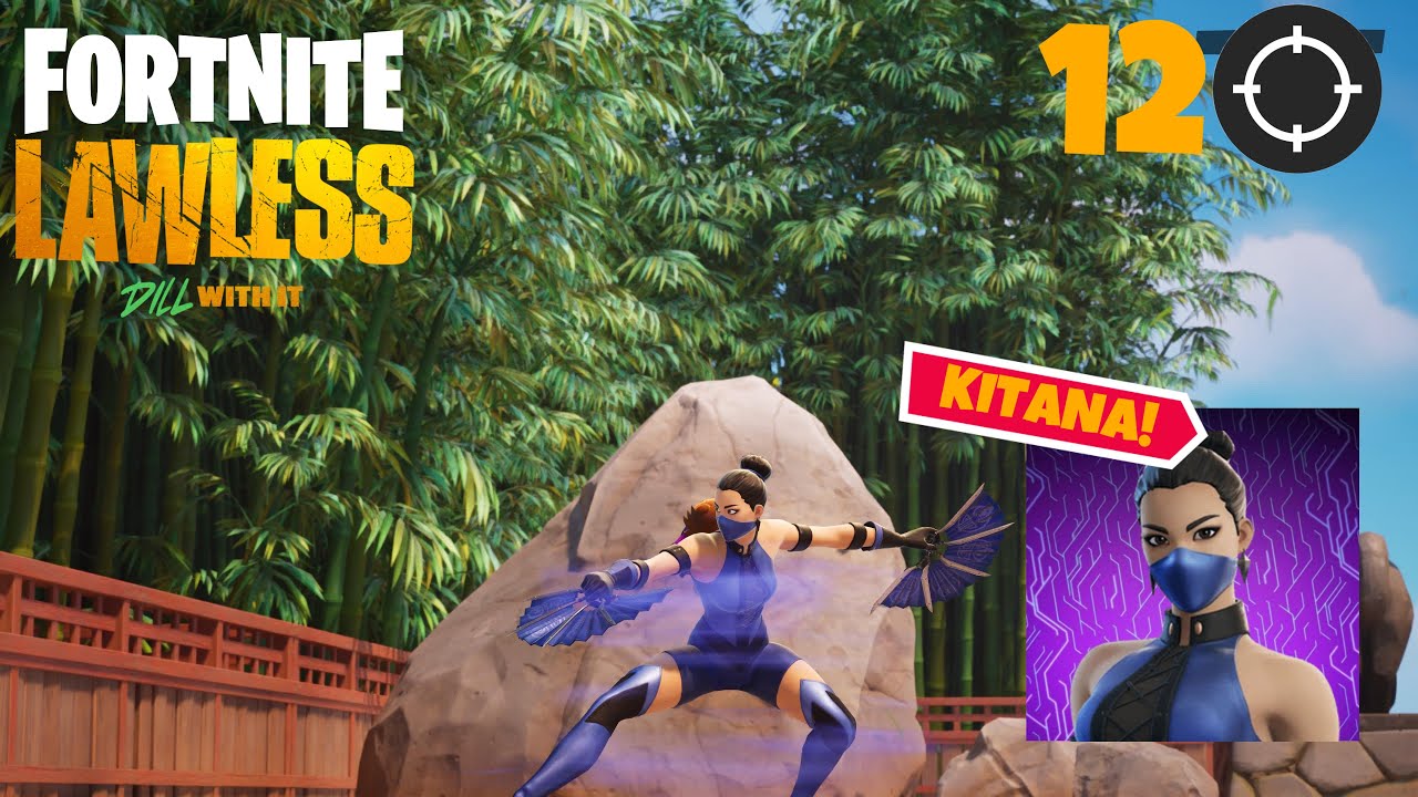 Kitana (Mortal Kombat) Skin Gameplay! (Fortnite Lawless)