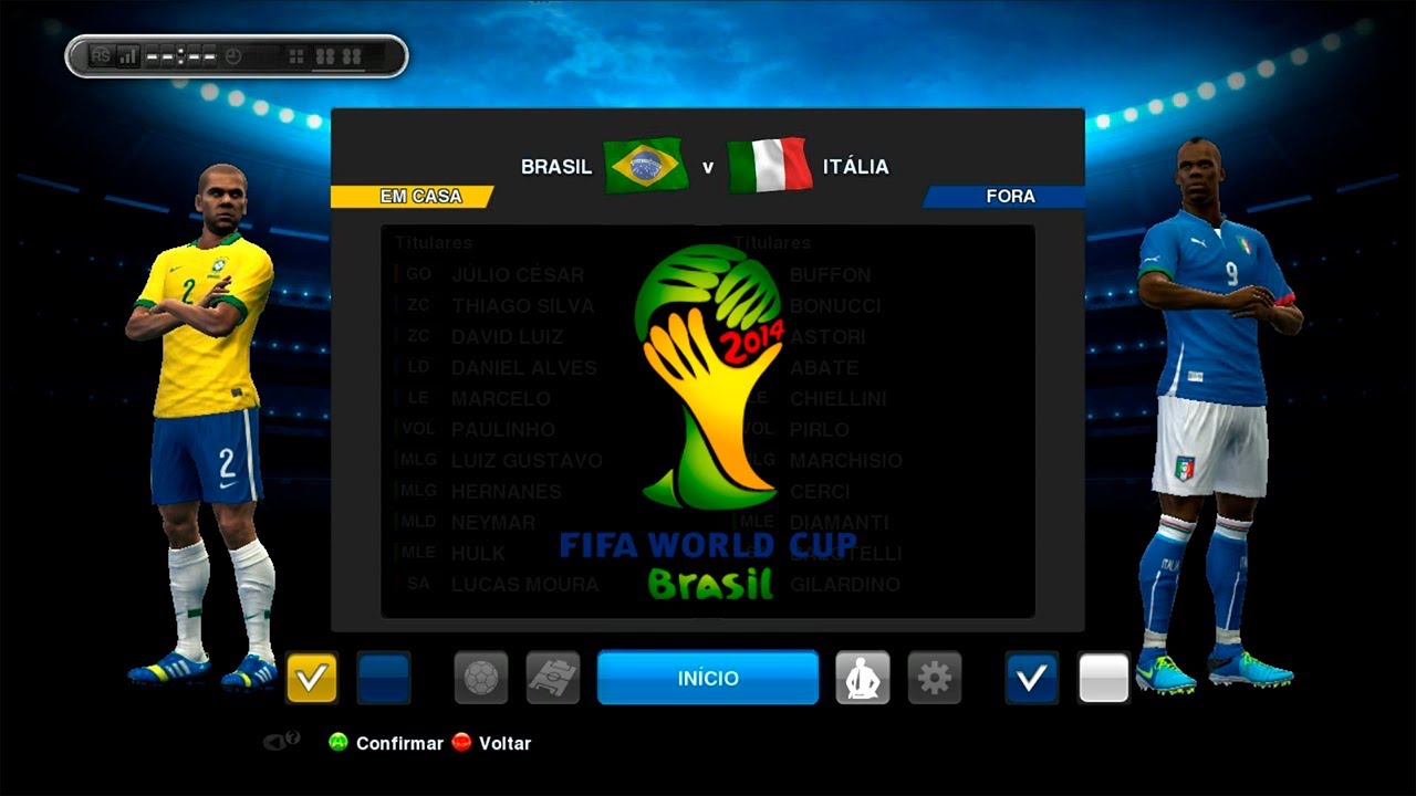 PES 2013 - Copa do Mundo da FIFA Brasil 2014 - Brasil x Itália