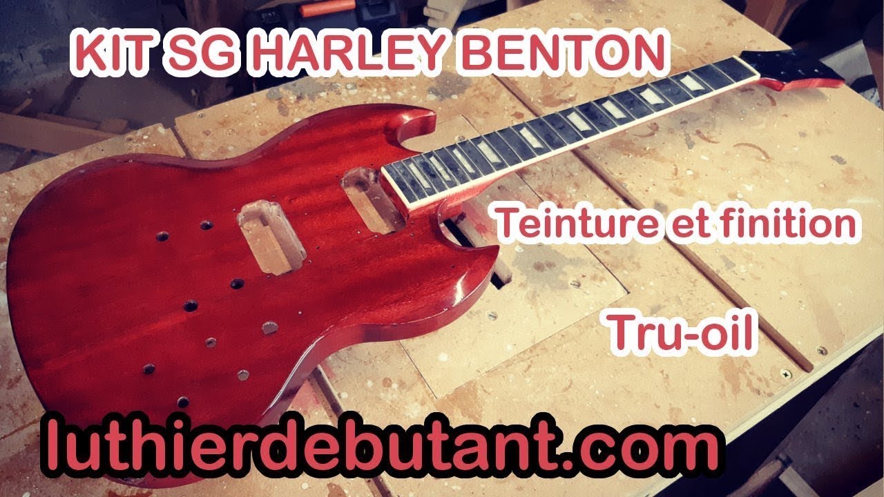 kit SG Harley Benton - teinture et finition tru-oil