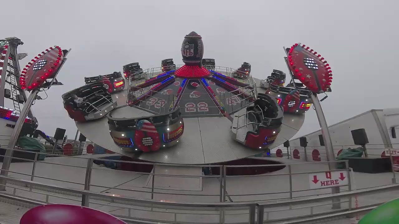 Superbowl Ride At Edward Danters Fun Fair, Clifton Rugby, Bristol