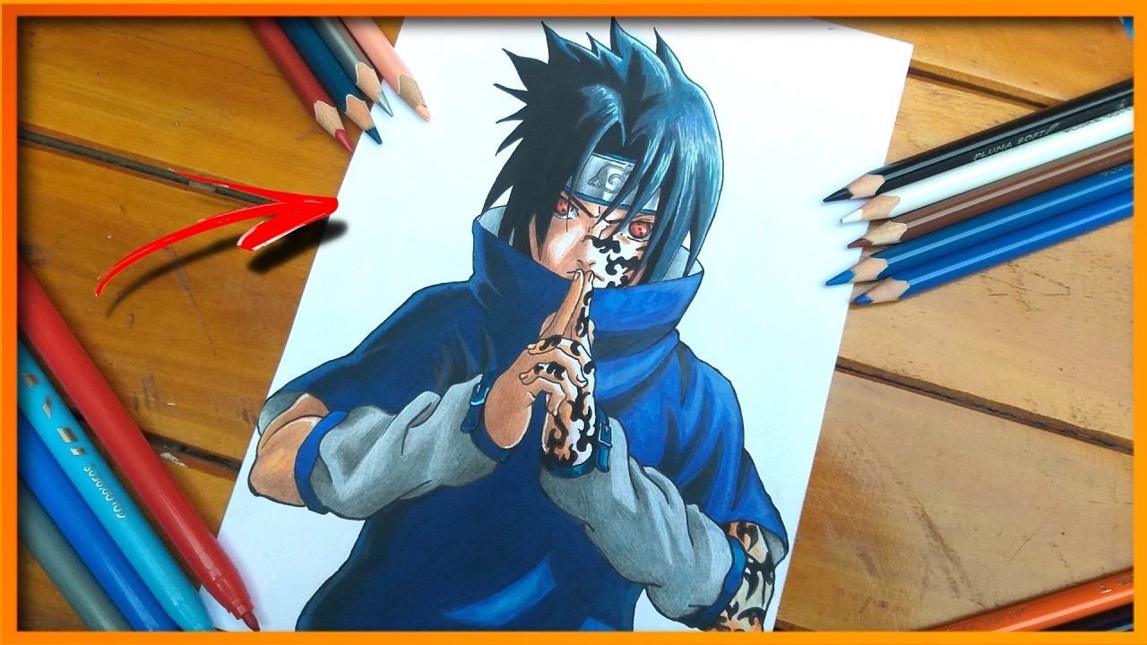 Hoy Cómo dibujar a Sasuke Marca de maldición