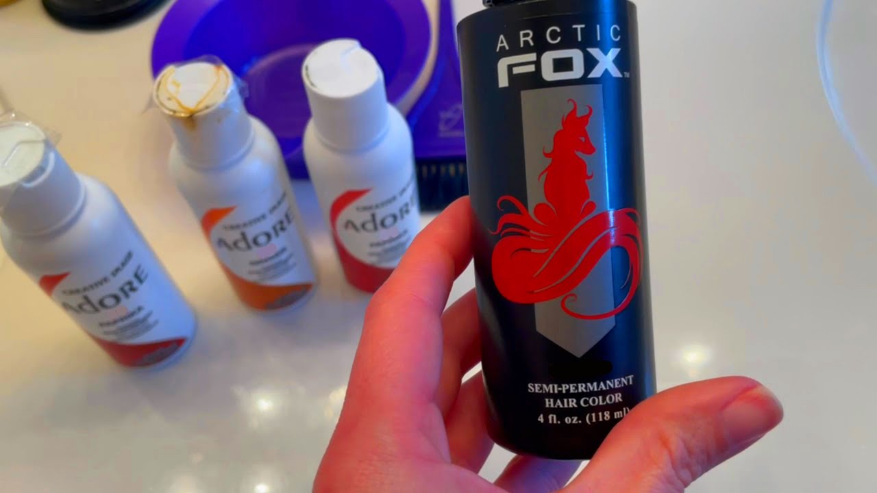 Dyeing for Who Knows What, Mixing Adore and Artic Fox