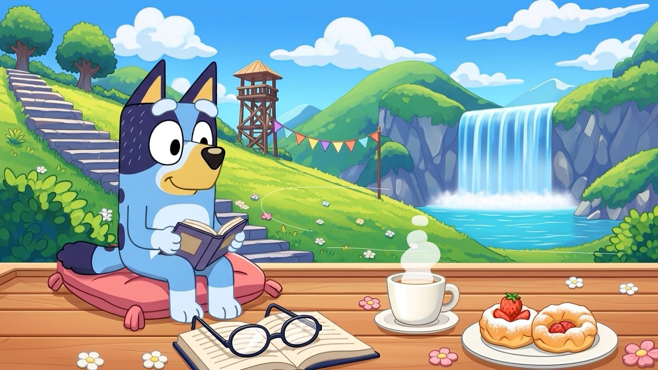 Bluey&rsquo;s Lazy Summer Study Afternoon ☁️📚 Soft Chill Beats for Deep Focus & Relaxing