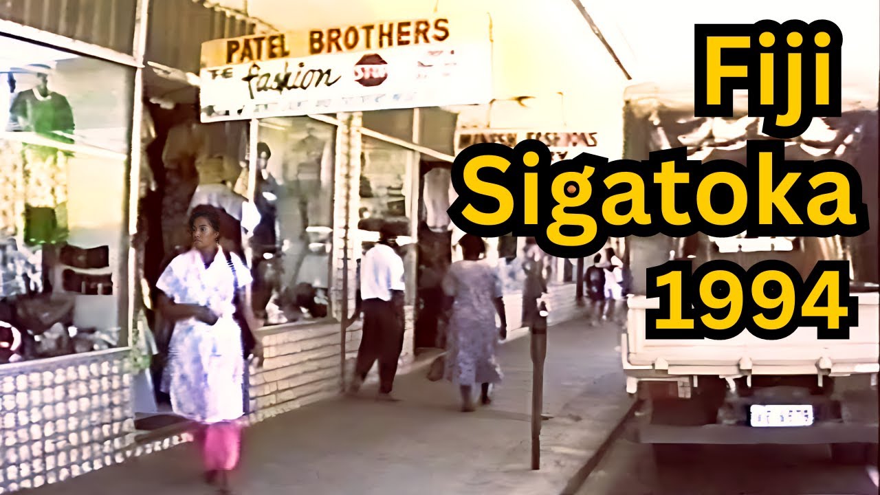 Fijian & Indian Culture [1994] Fiji Small Town, Sigatoka