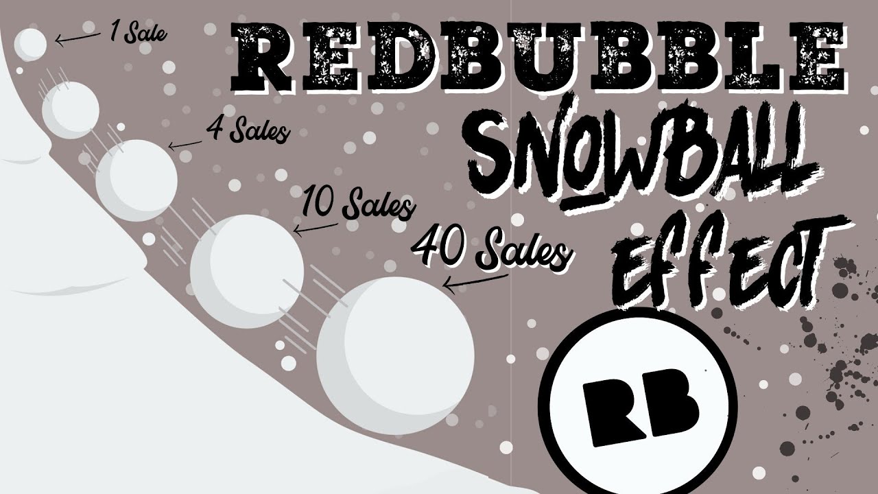 Snowball Effect - Redbubble Growth Tactic That Works!