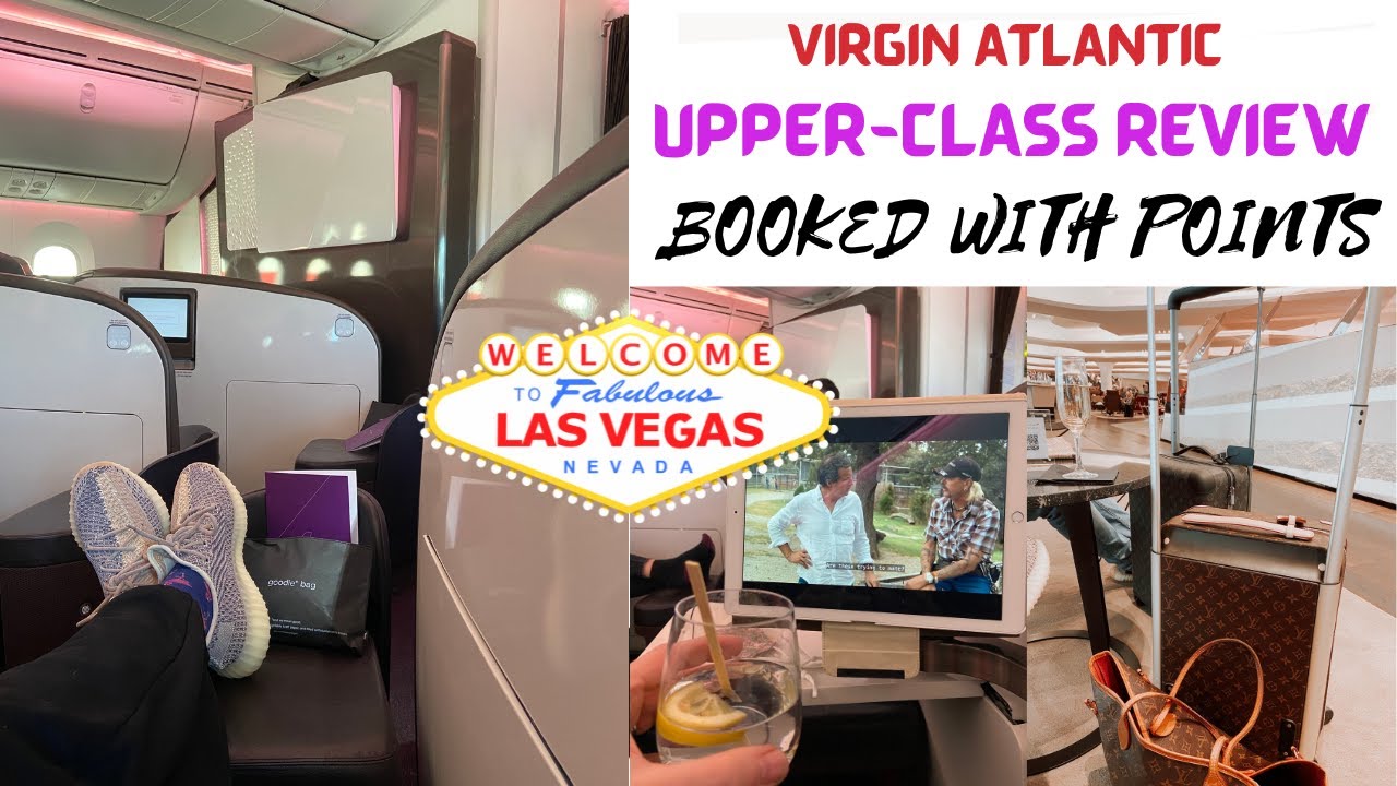 Обзор рейса высшего класса авиакомпании Virgin Atlantic: из Хитроу в Лас-Вегас на Boeing 787 Drea...