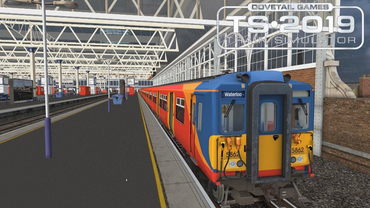 Train Simulator 2019: Portsmouth Direct Line Dlc - Class 455 - Hamton Court to London Warterloo