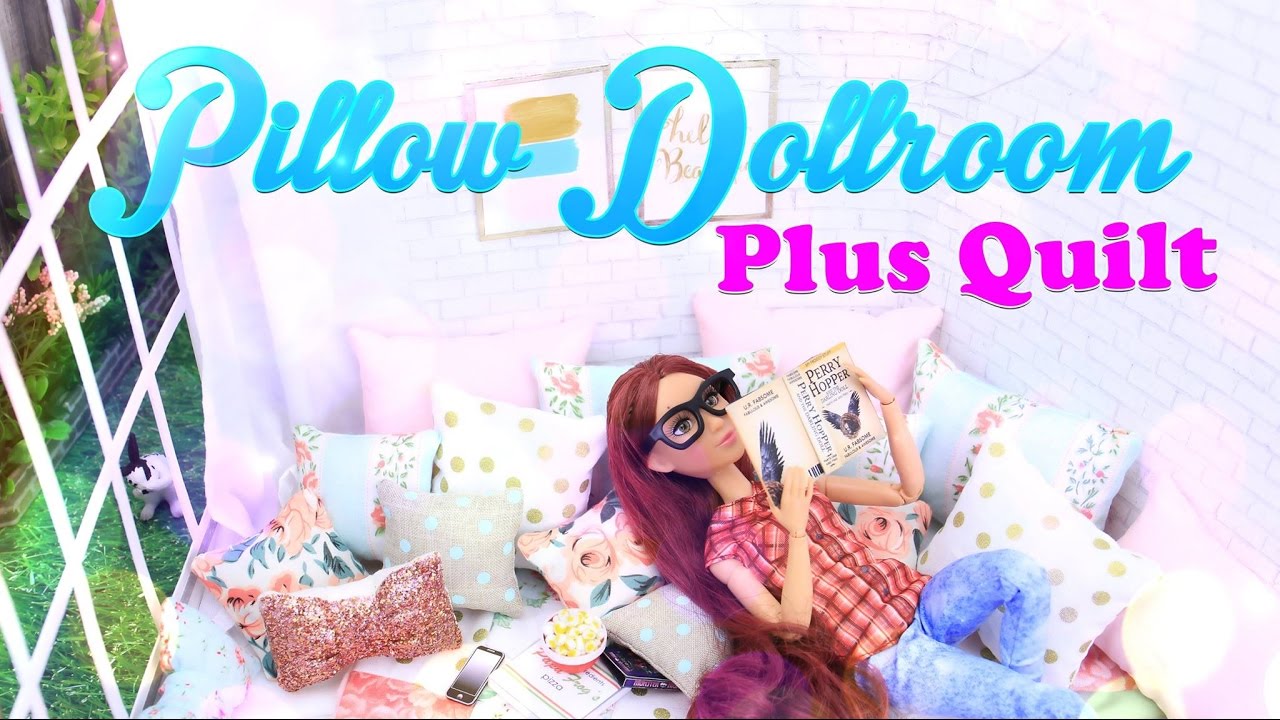 DIY - How to Make: Dollhouse Pillow Room PLUS Quilt - Pinterest Doll Crafts - 4K