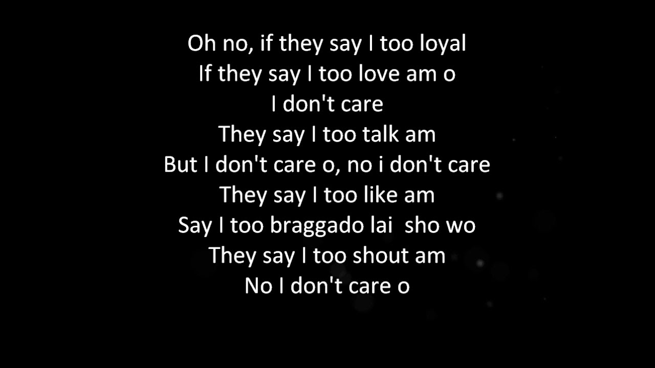 Simi- I dun care (Lyrics)