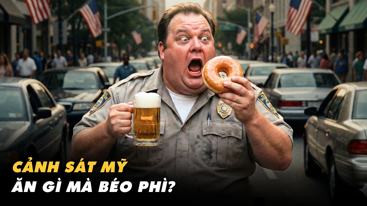 Cảnh sát Mỹ ăn gì mà béo phì? | Chết Vì Béo Phì Nhiều Gấp 25 Lần Do Tội Phạm!