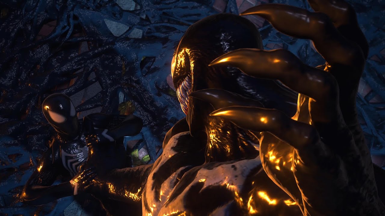 Spider-Man Vs Venom with Black Suit - Marvel's Spider-Man 2