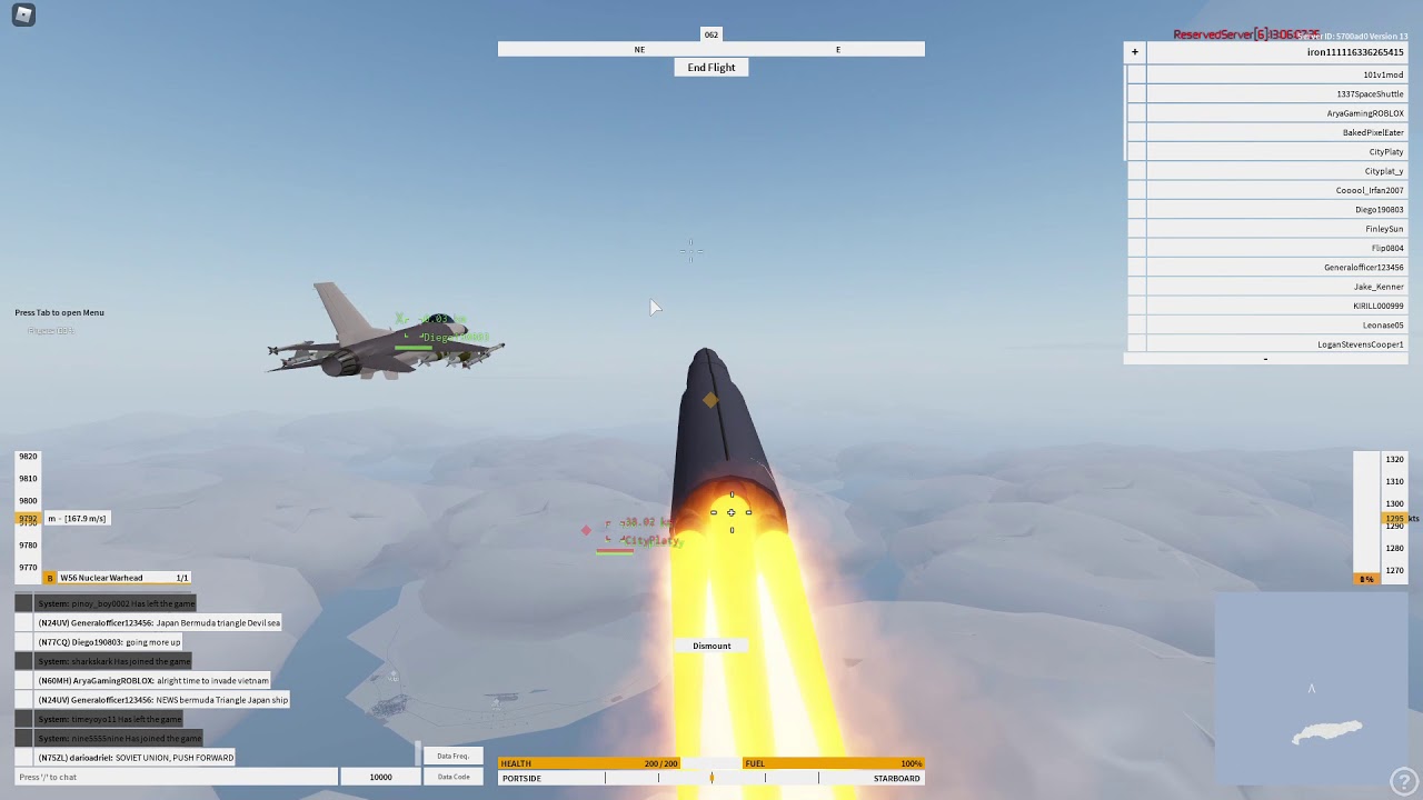 nuking a city with an ICBM neo warfare x roblox