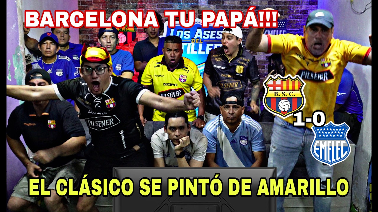 Barcelona S.C. vs Emelec (1-0) Liga Pro 2026 - Reacción de Amigos