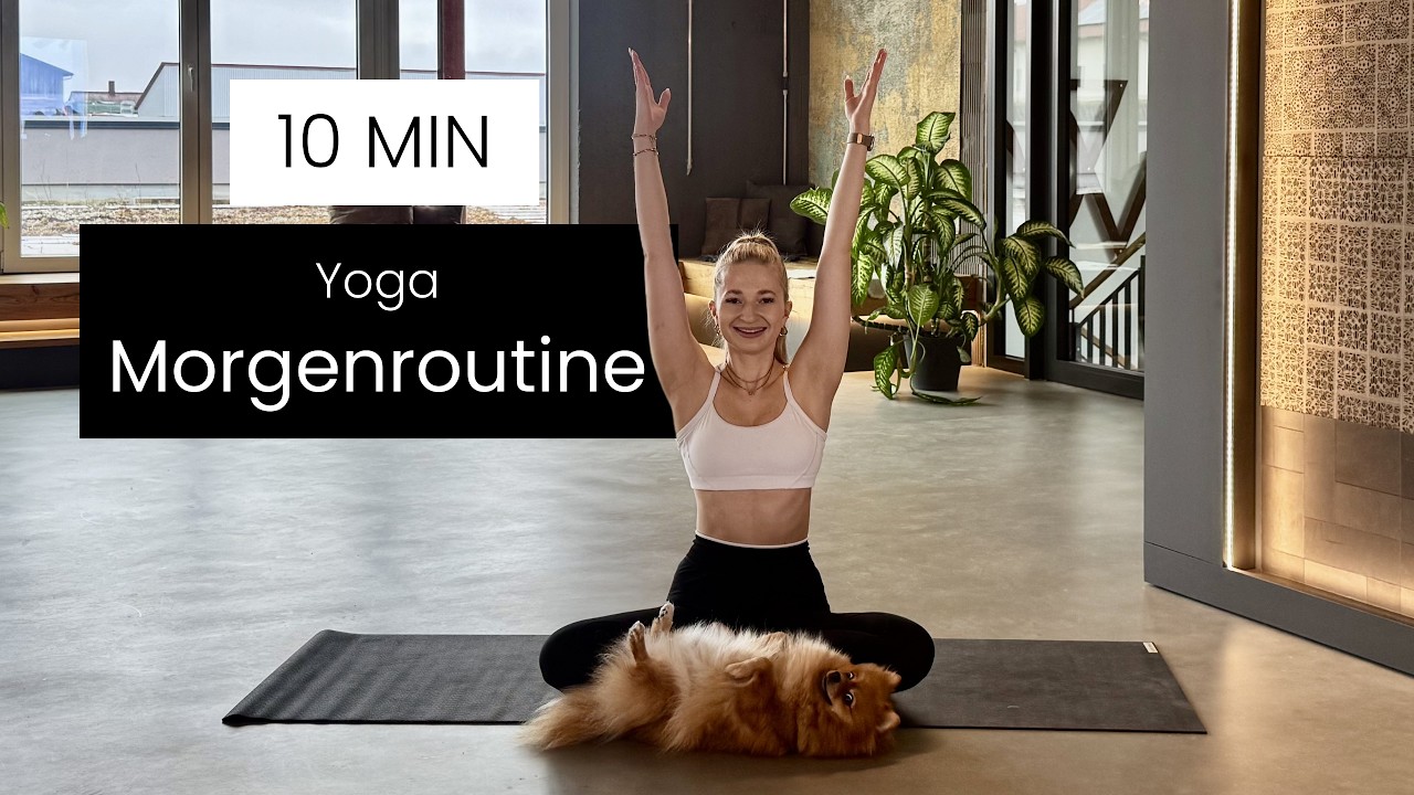 10 Min - Yoga - Morgenroutine für Anfänger - klar und wach in 10 Minuten