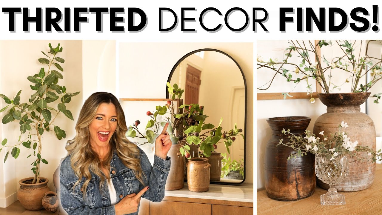 THRIFTING HIGH-END HOME DECOR || STYLING THRIFTED DECOR || HOME DECORATING IDEAS ON A BUDGET