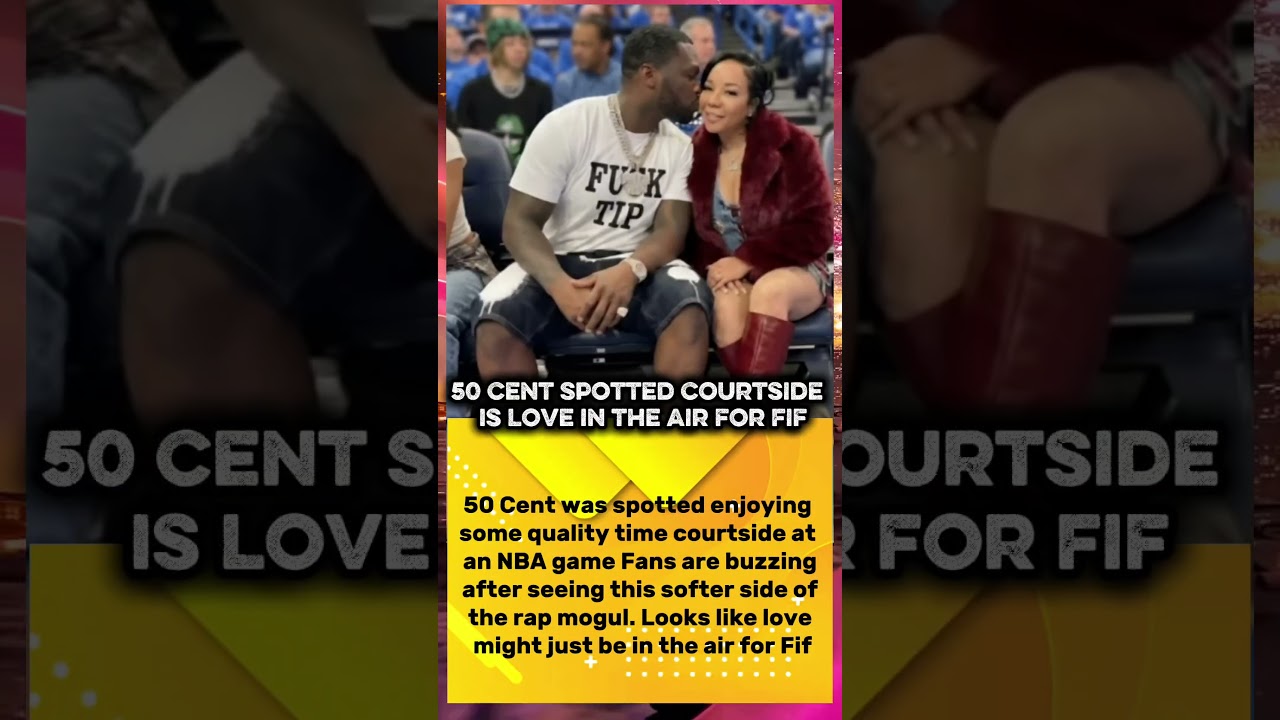 50 Cent Spotted Courtside &mdash; Is Love in the Air for Fif? #50cent #rapper #NBA #shorts