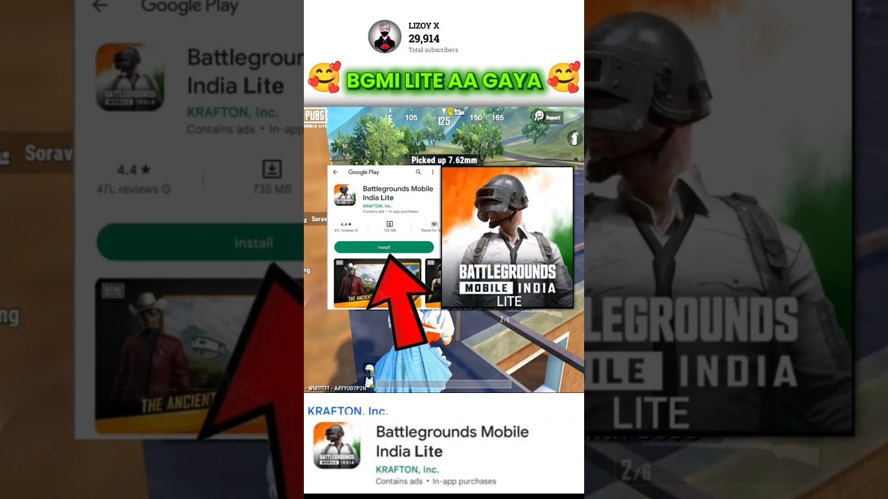 BGMI Lite Download Play Store 😍#bgmi #bgmimlite #bgmishorts #bgmiliteindia #pubgindia #shorts