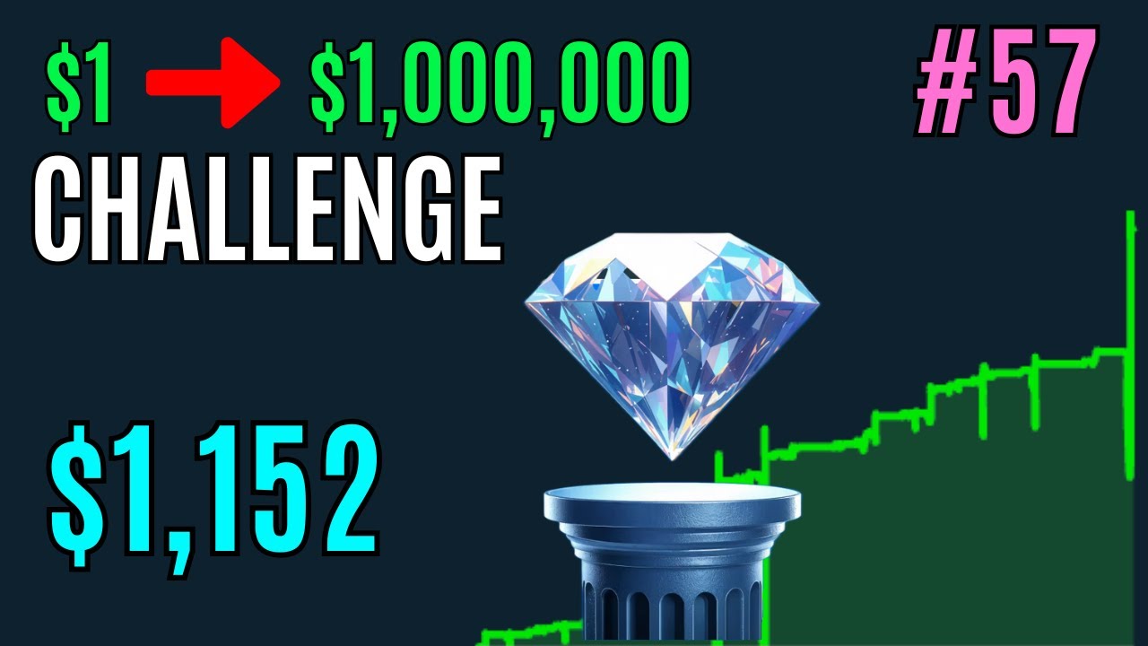 Diamonds Strategy with High Profit Potential: $1 to $1,000,000 Challenge GAMBLING (PART 57)