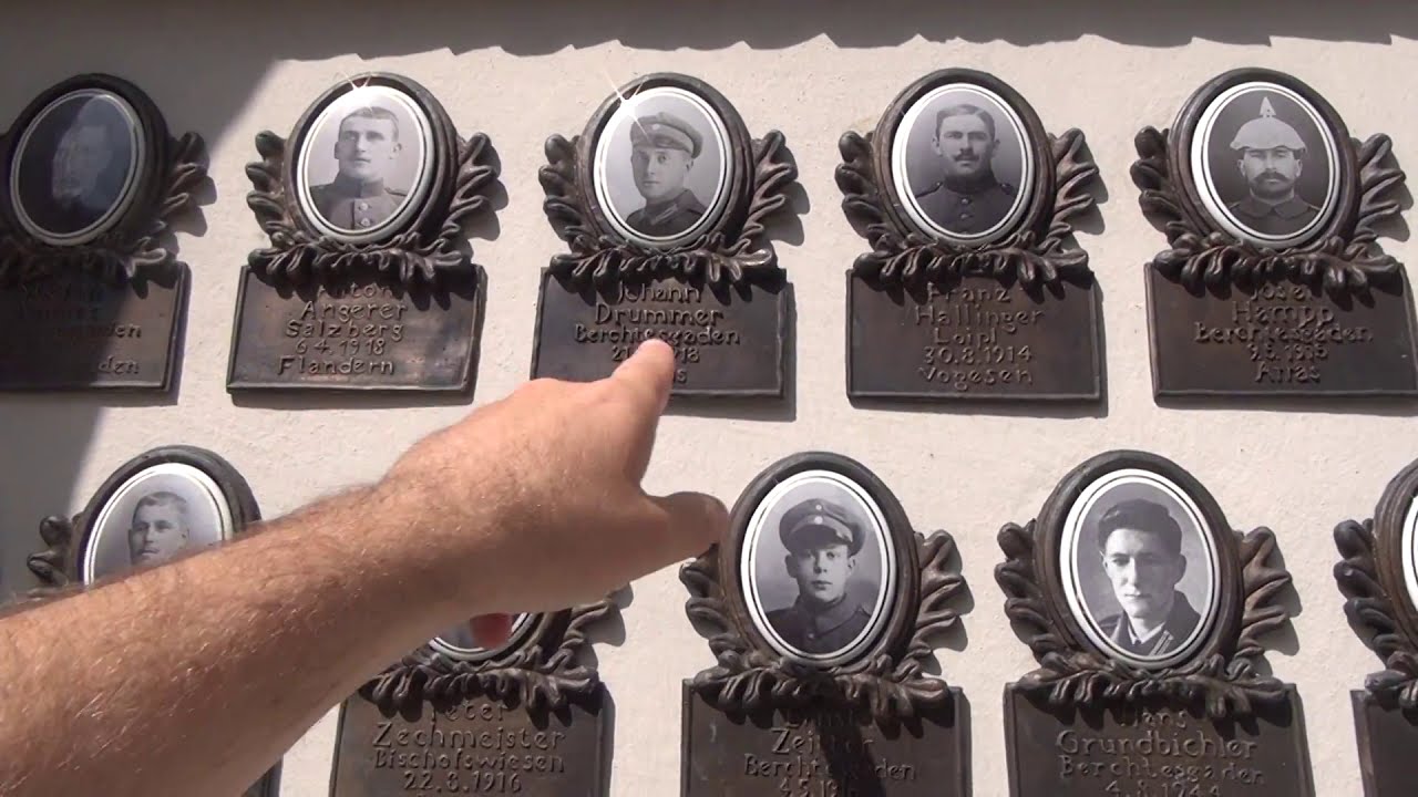 Restoring military graves at Berchtesgaden.