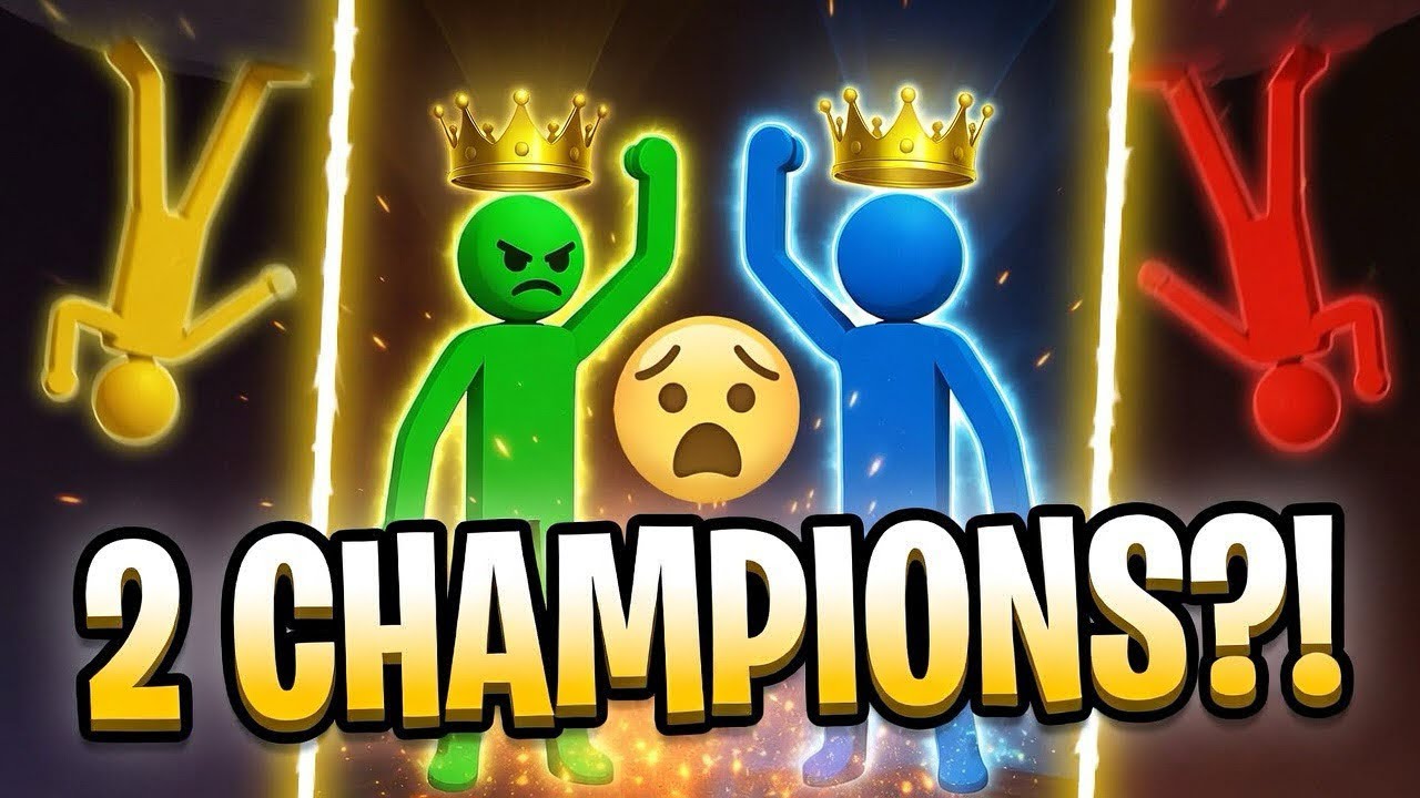 2 CHAMPIONS IN ONE GAME? 👑🔥        (STICKMAN PARTY)