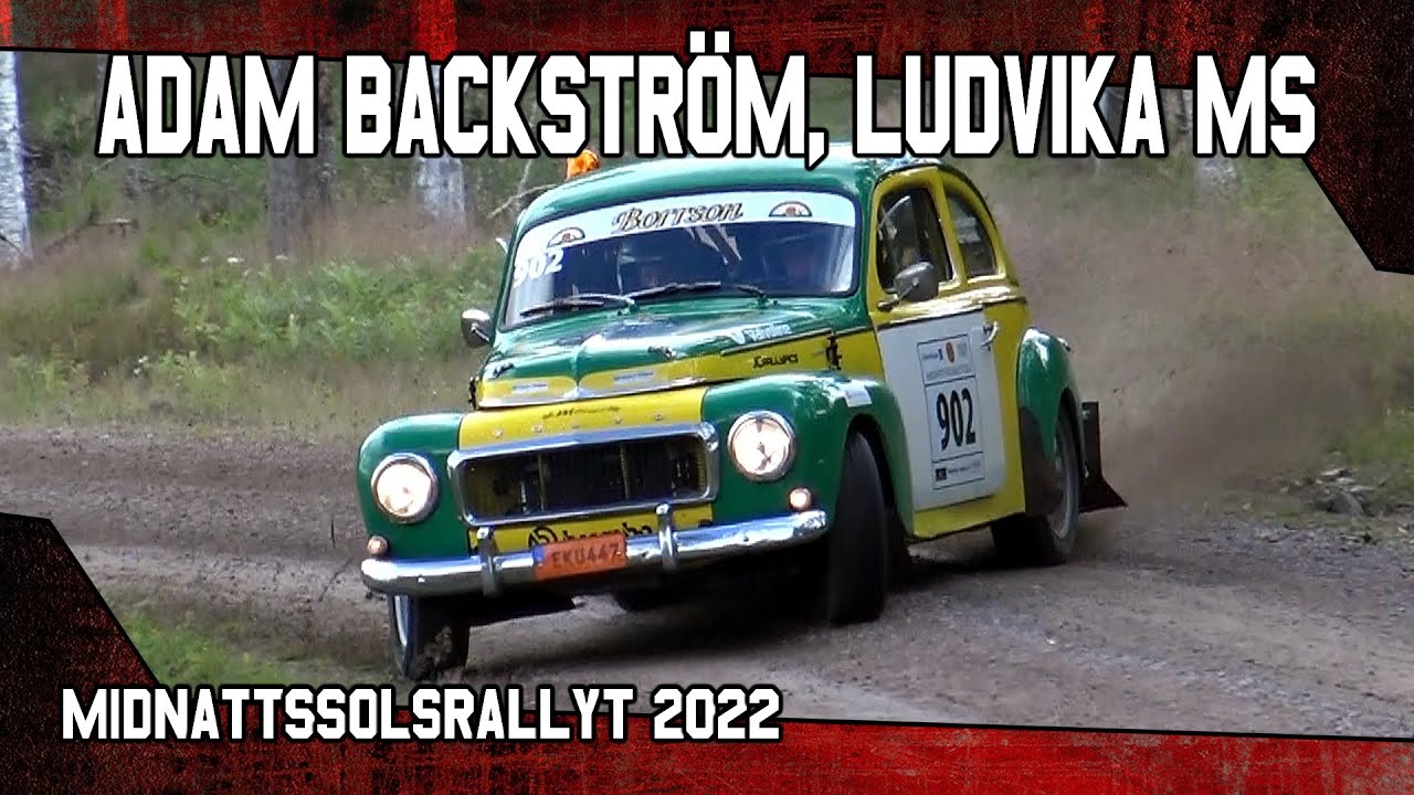 Adam Backström, Ludvika MS, Volvo PV - Midnattssolsrallyt 2022