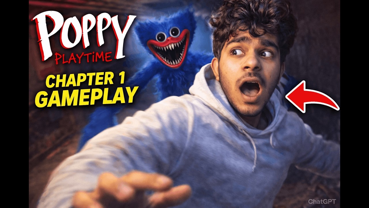 POPPY PLAYTIME CHAPTER 1 Gameplay Walkthrough | FULL GAME | Huggy Wuggy Chase 😱 (Hindi)
