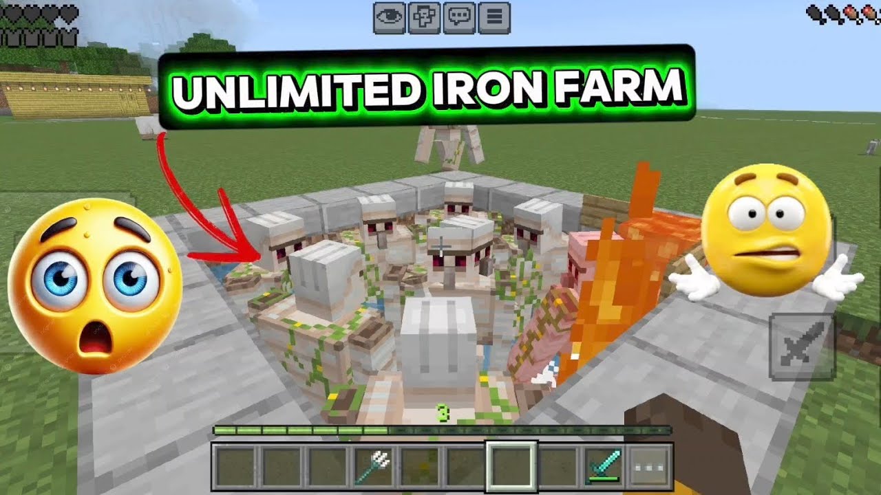 Minecraft Unlimited Automatic Iron Farm New Video 2026