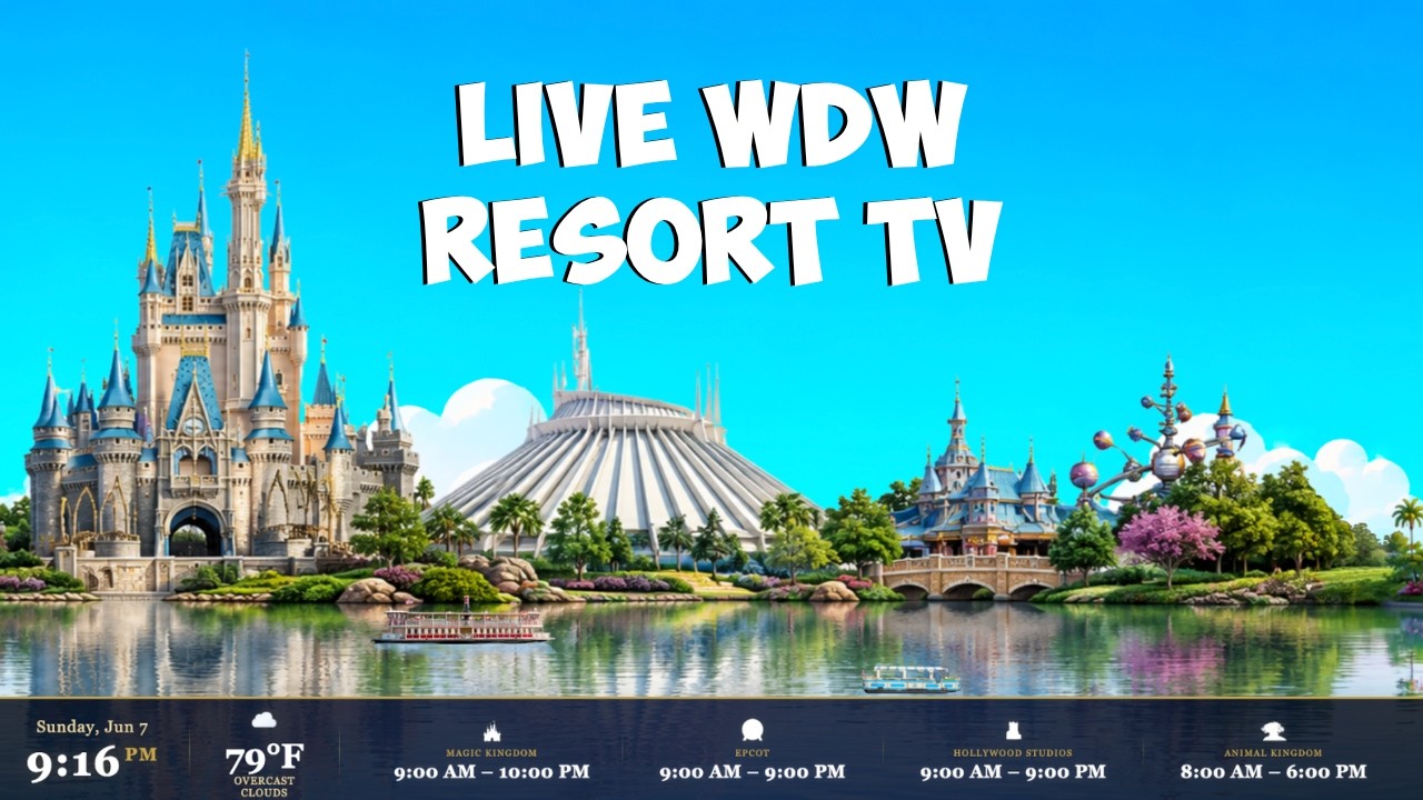 WDW Today Channel - New Layout!! | Walt Disney World Resort TV Live 24/7