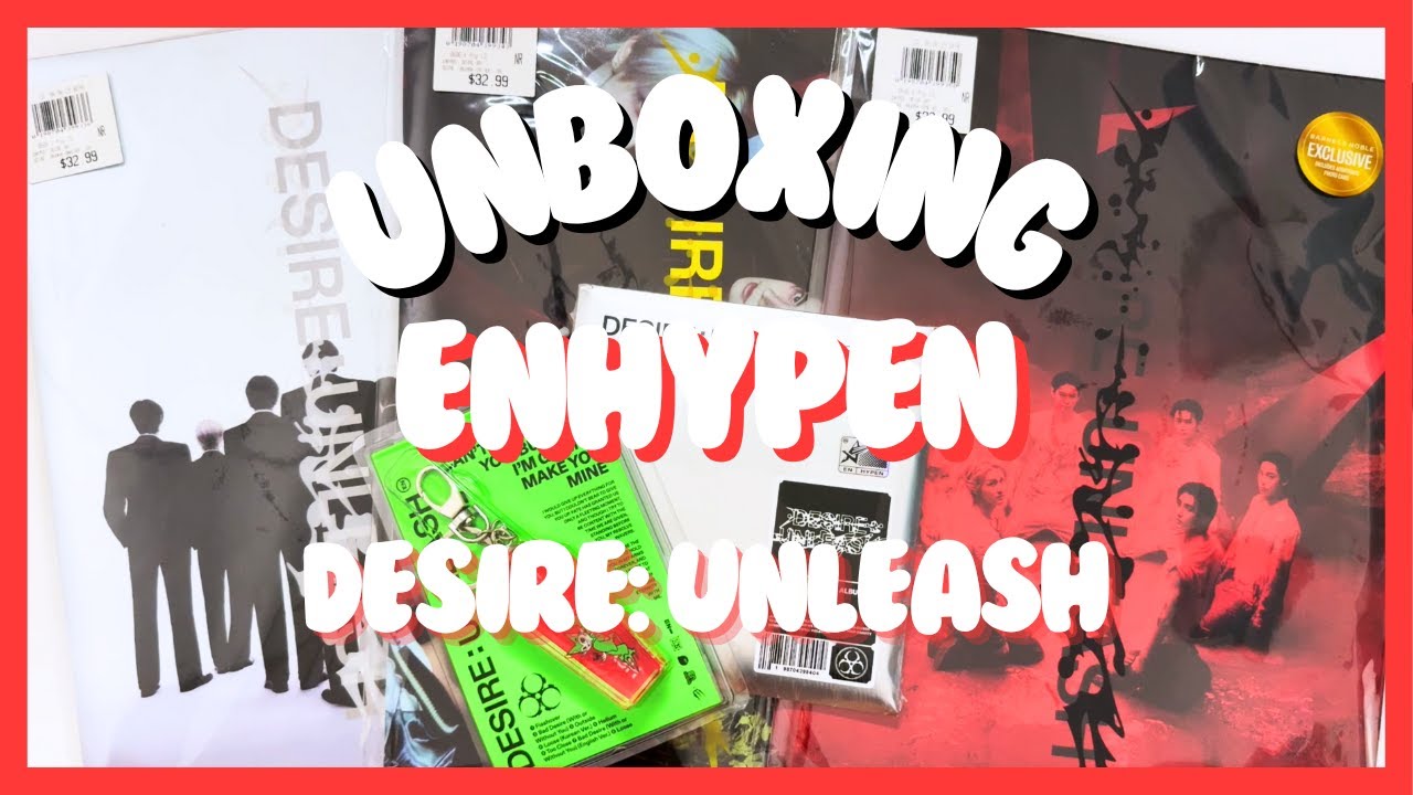 UNBOXING Enhypen (엔하이픈) - Desire: Unleash [Barnes & Noble Exclusives] (Part. 1)